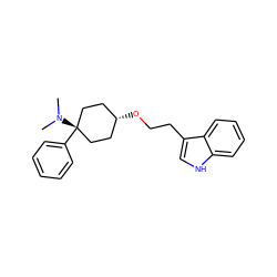 CN(C)[C@]1(c2ccccc2)CC[C@@H](OCCc2c[nH]c3ccccc23)CC1 ZINC000299831360