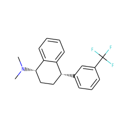 CN(C)[C@H]1CC[C@@H](c2cccc(C(F)(F)F)c2)c2ccccc21 ZINC000029326305