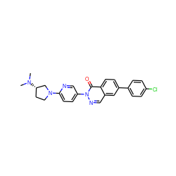 CN(C)[C@H]1CCN(c2ccc(-n3ncc4cc(-c5ccc(Cl)cc5)ccc4c3=O)cn2)C1 ZINC000035984682