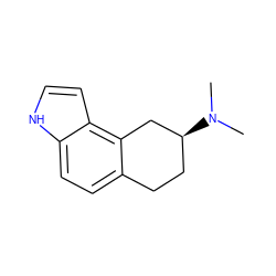 CN(C)[C@H]1CCc2ccc3[nH]ccc3c2C1 ZINC000005965209