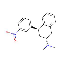 CN(C)[C@H]1Cc2ccccc2[C@H](c2cccc([N+](=O)[O-])c2)C1 ZINC000139457226