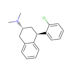 CN(C)[C@H]1Cc2ccccc2[C@H](c2ccccc2Cl)C1 ZINC000026820423