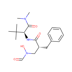 CN(C)C(=O)[C@@H](NC(=O)[C@H](Cc1ccccc1)CN(O)C=O)C(C)(C)C ZINC000013537019