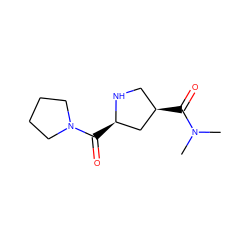 CN(C)C(=O)[C@@H]1CN[C@H](C(=O)N2CCCC2)C1 ZINC000029131237