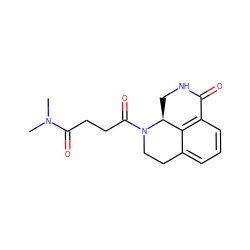 CN(C)C(=O)CCC(=O)N1CCc2cccc3c2[C@@H]1CNC3=O ZINC000045350609