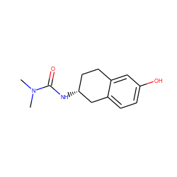 CN(C)C(=O)N[C@@H]1CCc2cc(O)ccc2C1 ZINC000653747451