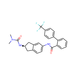 CN(C)C(=O)N[C@@H]1Cc2ccc(NC(=O)c3ccccc3-c3ccc(C(F)(F)F)cc3)cc2C1 ZINC000013471206