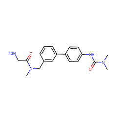 CN(C)C(=O)Nc1ccc(-c2cccc(CN(C)C(=O)CN)c2)cc1 ZINC000142314666