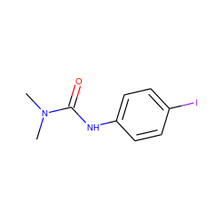 CN(C)C(=O)Nc1ccc(I)cc1 ZINC000000152054