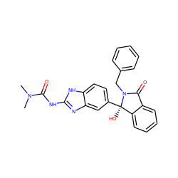 CN(C)C(=O)Nc1nc2cc([C@]3(O)c4ccccc4C(=O)N3Cc3ccccc3)ccc2[nH]1 ZINC000116254579