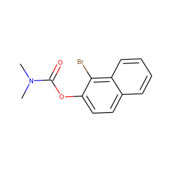 CN(C)C(=O)Oc1ccc2ccccc2c1Br ZINC000000152128