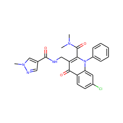 CN(C)C(=O)c1c(CNC(=O)c2cnn(C)c2)c(=O)c2ccc(Cl)cc2n1-c1ccccc1 ZINC000096170111