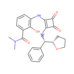 CN(C)C(=O)c1cccc(Nc2c(N[C@@H](c3ccccc3)[C@@H]3CCCO3)c(=O)c2=O)c1O ZINC000207401085