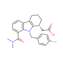 CN(C)C(=O)c1cccc2c3c(n(Cc4ccc(Cl)cc4)c12)[C@@H](CC(=O)O)CCC3 ZINC000036190302