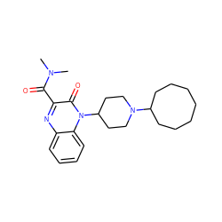 CN(C)C(=O)c1nc2ccccc2n(C2CCN(C3CCCCCCC3)CC2)c1=O ZINC000114765003