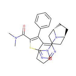 CN(C)C(=O)c1sc2ncnc(N3[C@H]4CC[C@H]3CC(N3CCCC3)C4)c2c1-c1ccccc1 ZINC000146446739