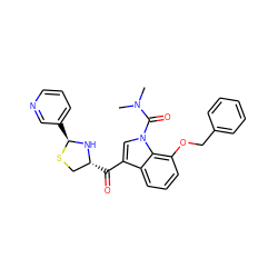 CN(C)C(=O)n1cc(C(=O)[C@@H]2CS[C@@H](c3cccnc3)N2)c2cccc(OCc3ccccc3)c21 ZINC000013737518