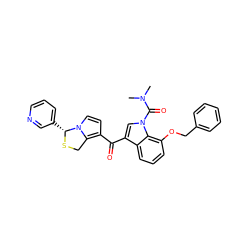 CN(C)C(=O)n1cc(C(=O)c2ccn3c2CS[C@@H]3c2cccnc2)c2cccc(OCc3ccccc3)c21 ZINC000026731216