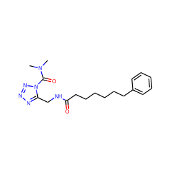 CN(C)C(=O)n1nnnc1CNC(=O)CCCCCCc1ccccc1 ZINC000040835631