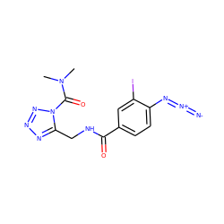 CN(C)C(=O)n1nnnc1CNC(=O)c1ccc(N=[N+]=[N-])c(I)c1 ZINC000038216703