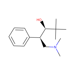 CN(C)C[C@@H](c1ccccc1)[C@@H](O)C(C)(C)C ZINC000027553347