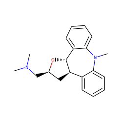 CN(C)C[C@@H]1C[C@@H]2c3ccccc3N(C)c3ccccc3[C@H]2O1 ZINC000026663818