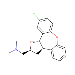 CN(C)C[C@@H]1C[C@@H]2c3ccccc3Oc3ccc(Cl)cc3[C@H]2O1 ZINC000013611462