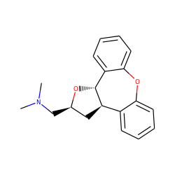 CN(C)C[C@@H]1C[C@@H]2c3ccccc3Oc3ccccc3[C@H]2O1 ZINC000026663897