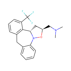 CN(C)C[C@@H]1C[C@H]2c3c(cccc3C(F)(F)F)Cc3ccccc3N2O1 ZINC000013437114