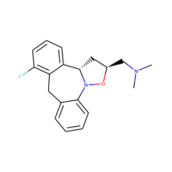 CN(C)C[C@@H]1C[C@H]2c3cccc(F)c3Cc3ccccc3N2O1 ZINC000013437146