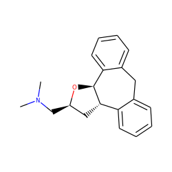 CN(C)C[C@@H]1C[C@H]2c3ccccc3Cc3ccccc3[C@@H]2O1 ZINC000012356068