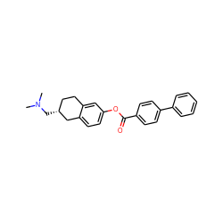 CN(C)C[C@@H]1CCc2cc(OC(=O)c3ccc(-c4ccccc4)cc3)ccc2C1 ZINC000072116341