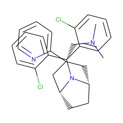 CN(C)C[C@]1(c2ccccn2)C[C@@H]2CC[C@H](C1)N2C(c1ccccc1Cl)c1ccccc1Cl ZINC000299821184