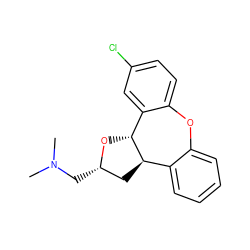 CN(C)C[C@H]1C[C@@H]2c3ccccc3Oc3ccc(Cl)cc3[C@H]2O1 ZINC000013611464