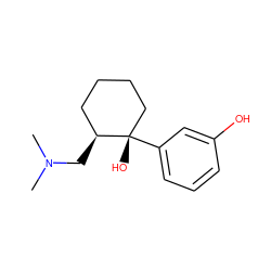 CN(C)C[C@H]1CCCC[C@]1(O)c1cccc(O)c1 ZINC000002509756