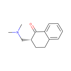 CN(C)C[C@H]1CCc2ccccc2C1=O ZINC000003593575