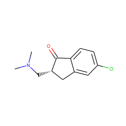 CN(C)C[C@H]1Cc2cc(Cl)ccc2C1=O ZINC000299826786