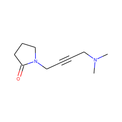 CN(C)CC#CCN1CCCC1=O ZINC000003642651