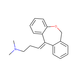 CN(C)CC/C=C1/c2ccccc2COc2ccccc21 ZINC000000001148