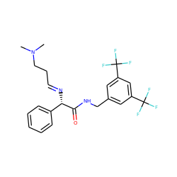 CN(C)CC/C=N/[C@H](C(=O)NCc1cc(C(F)(F)F)cc(C(F)(F)F)c1)c1ccccc1 ZINC000034804096