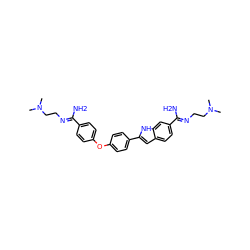 CN(C)CC/N=C(\N)c1ccc(Oc2ccc(-c3cc4ccc(/C(N)=N/CCN(C)C)cc4[nH]3)cc2)cc1 ZINC000045366626