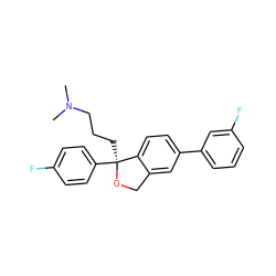 CN(C)CCC[C@@]1(c2ccc(F)cc2)OCc2cc(-c3cccc(F)c3)ccc21 ZINC000058569115