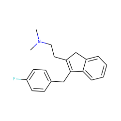 CN(C)CCC1=C(Cc2ccc(F)cc2)c2ccccc2C1 ZINC000042923050