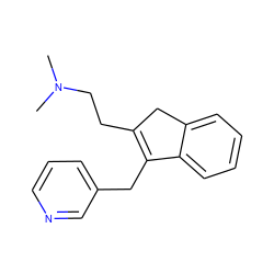 CN(C)CCC1=C(Cc2cccnc2)c2ccccc2C1 ZINC000013493495