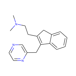 CN(C)CCC1=C(Cc2cnccn2)c2ccccc2C1 ZINC000043068294