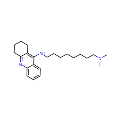 CN(C)CCCCCCCCNc1c2c(nc3ccccc13)CCCC2 ZINC000013801238