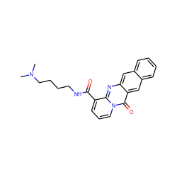 CN(C)CCCCNC(=O)c1cccn2c(=O)c3cc4ccccc4cc3nc12 ZINC000169349298