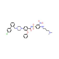 CN(C)CCCCNc1ccc(S(=O)(=O)NC(=O)c2ccc(N3CCN(Cc4ccccc4-c4ccc(Cl)cc4)CC3)cc2Oc2ccccc2)cc1[N+](=O)[O-] ZINC000165352234