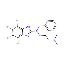 CN(C)CCCN(Cc1ccccc1)c1nc2c(Br)c(Br)c(Br)c(Br)c2[nH]1 ZINC000164749375