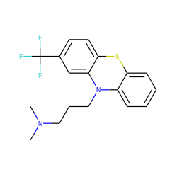 CN(C)CCCN1c2ccccc2Sc2ccc(C(F)(F)F)cc21 ZINC000000538507